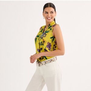 Cabi 6730 Printed Epitome Top Wallpaper Floral New Small S